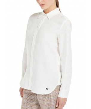 MAX MARA  - CAMICIA PANNA LINO
