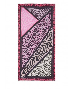 LIU JO - STOLA ANIMALIER FUXIA 2