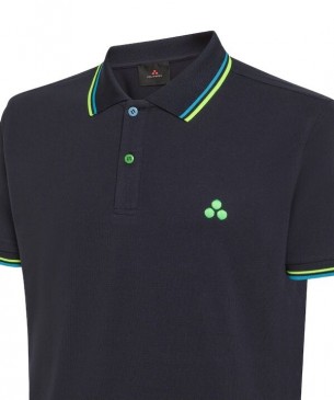 PEUTEREY - POLO MC FLUO BLU 2