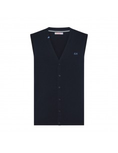 SUN 68 - GILET COT BLU