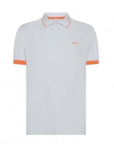 SUN 68 - POLO FLUO BIANCO