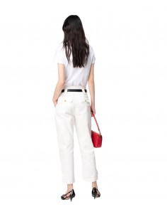 PINKO - PANTALONE RASO BIANCO 2