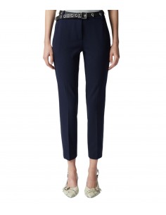 PINKO - PANTALONE BLU PUNTO...