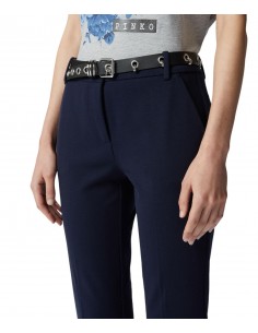 PINKO - PANTALONE BLU PUNTO... 2