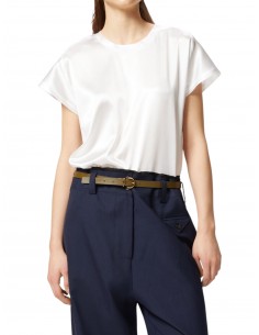 PINKO - BLUSA SETA BIANCO