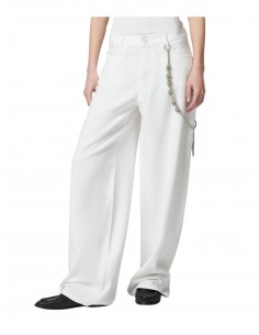 PINKO - JEANS PALAZZO BIANCO