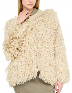 LIU JO - BOMBER PELOSO BEIGE
