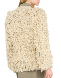 LIU JO - BOMBER PELOSO BEIGE 2