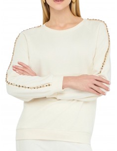 LIU JO - FELPA STRASS...