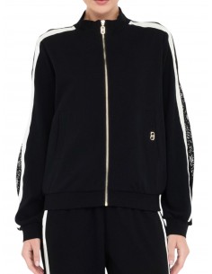LIU JO - FELPA ZIP NERA