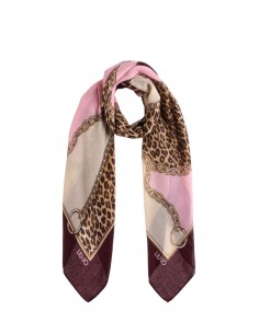 LIU JO - FOULARD BORDEAUX...