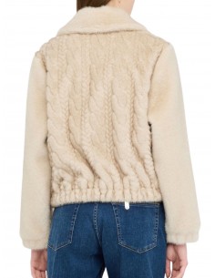 LIU JO - GIACCONE BEIGE PELO 2