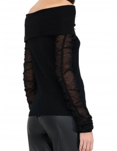 LIU JO - MAGLIA TULLE NERA 2