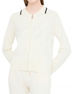 LIU JO - MAGLIA ZIP STRASS...