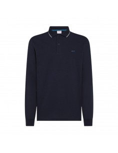 SUN 68 - POLO ML BLU