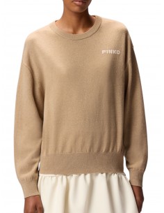 PINKO - MAGLIA CAMMELLO LANA