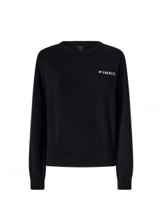 PINKO - MAGLIA NERA LANA