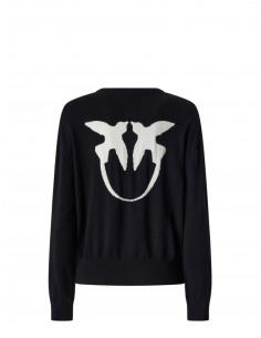 PINKO - MAGLIA NERA LANA 2