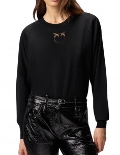 PINKO - MAGLIA NERA LOGO