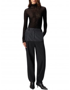 PINKO - MAGLIA NERA STRASS 2