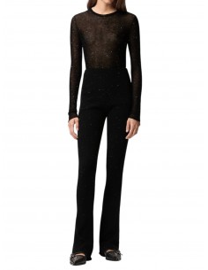 PINKO - MAGLIA NERA STRASS... 2