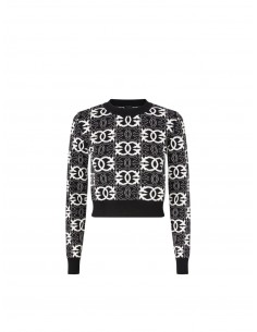 PINKO - MAGLIA NERO/BIANCO...