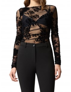 PINKO - MAGLIA TULLE...