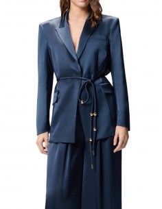 PINKO - GIACCA BLU SATIN
