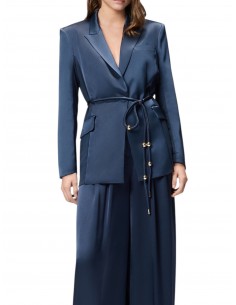 PINKO - GIACCA BLU SATIN 2