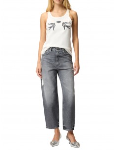 PINKO - JEANS LOGO RICAMATO...