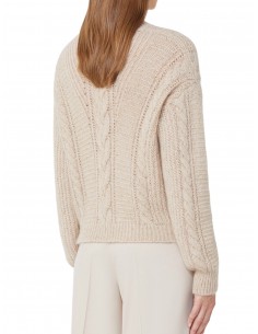 MAX MARA  - MAGLIA BEIGE/LUREX 2
