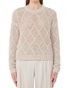 MAX MARA  - MAGLIA BEIGE/ORO