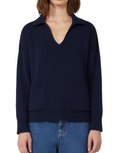 MAX MARA  - MAGLIA BLU...