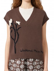MAX MARA  - MAGLIA MARRONE...