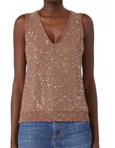 MAX MARA  - MAGLIA MARRONE...