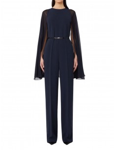 MAX MARA  - TUTA BLU M/L VOILE