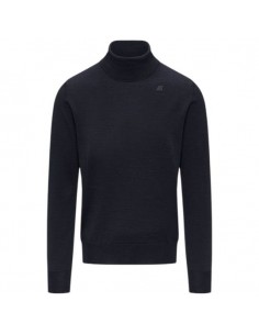 K-WAY - COLLO ALTO MERINOS BLU