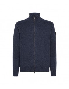 PEUTEREY - FULLZIP MOULINE BLU