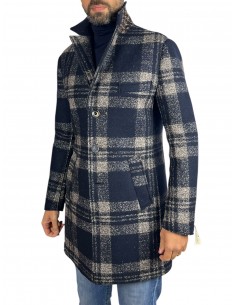 BOB - CAPPOTTO CHECK BLU MARR