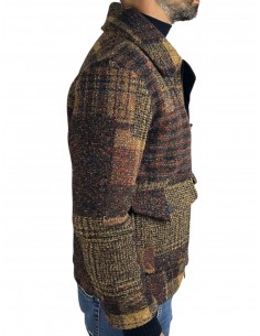 BOB - GIACCONE CHECK MARRONE 2