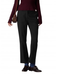 PEUTEREY - PANTALONE NERO LANA