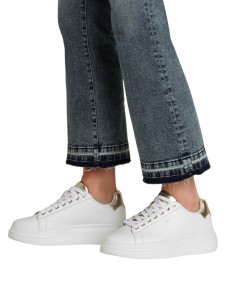 LIU JO - SNEAKER BIANCA/ORO... 2