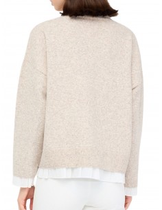 LIU JO - MAGLIA NATURALE A V 2