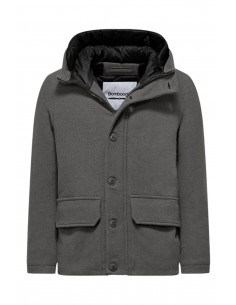 BOMBOOGIE - PARKA LANA GRIGIO