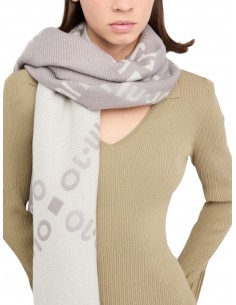 LIU JO - STOLA LOGO GRIGIA 2