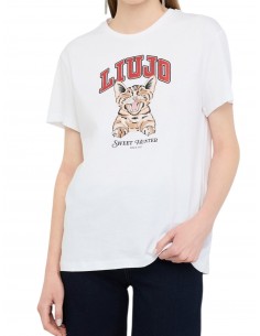 LIU JO - TSHIRT GATTO LOGO...