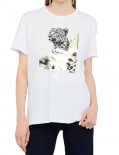 LIU JO - TSHIRT LEOPARDO...