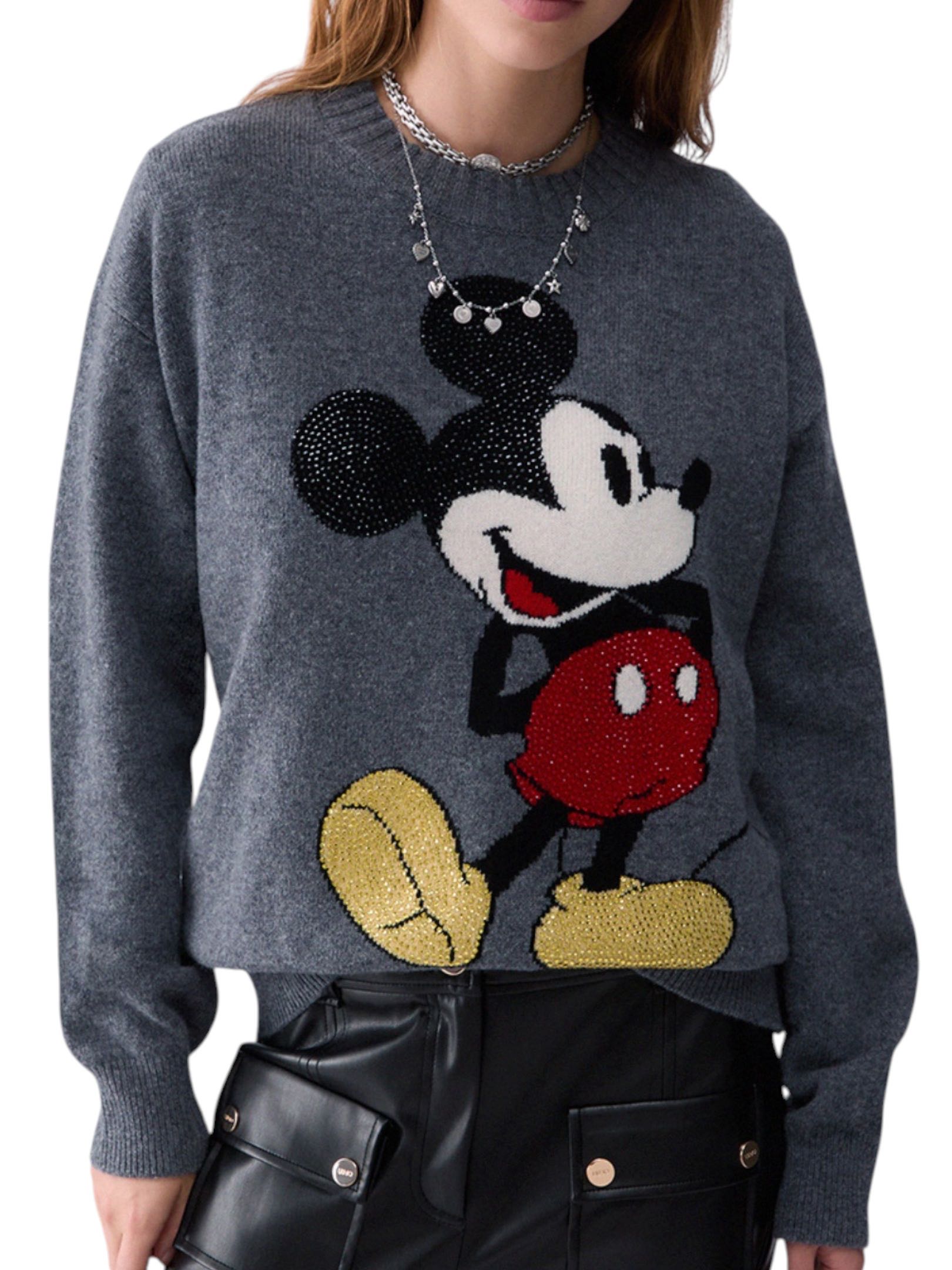 LIU JO - MAGLIA GRIGIA MOUSE