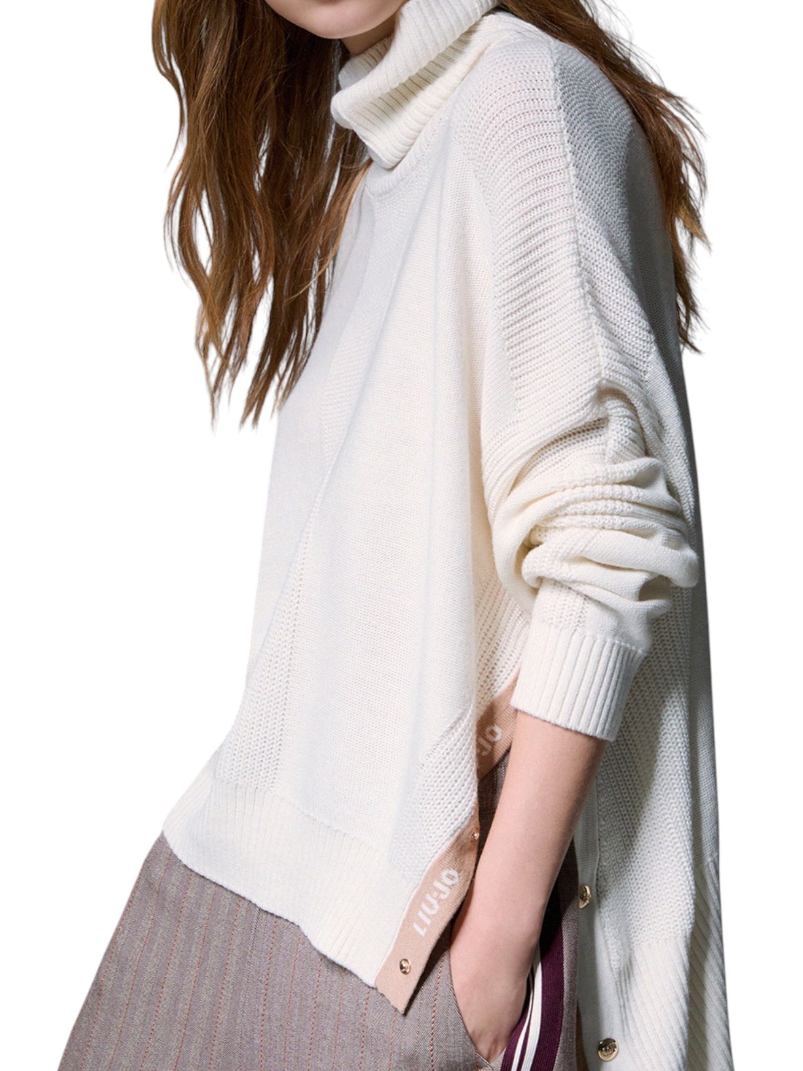 LIU JO - MAGLIA PANNA COLLO ALTO - immagine 3