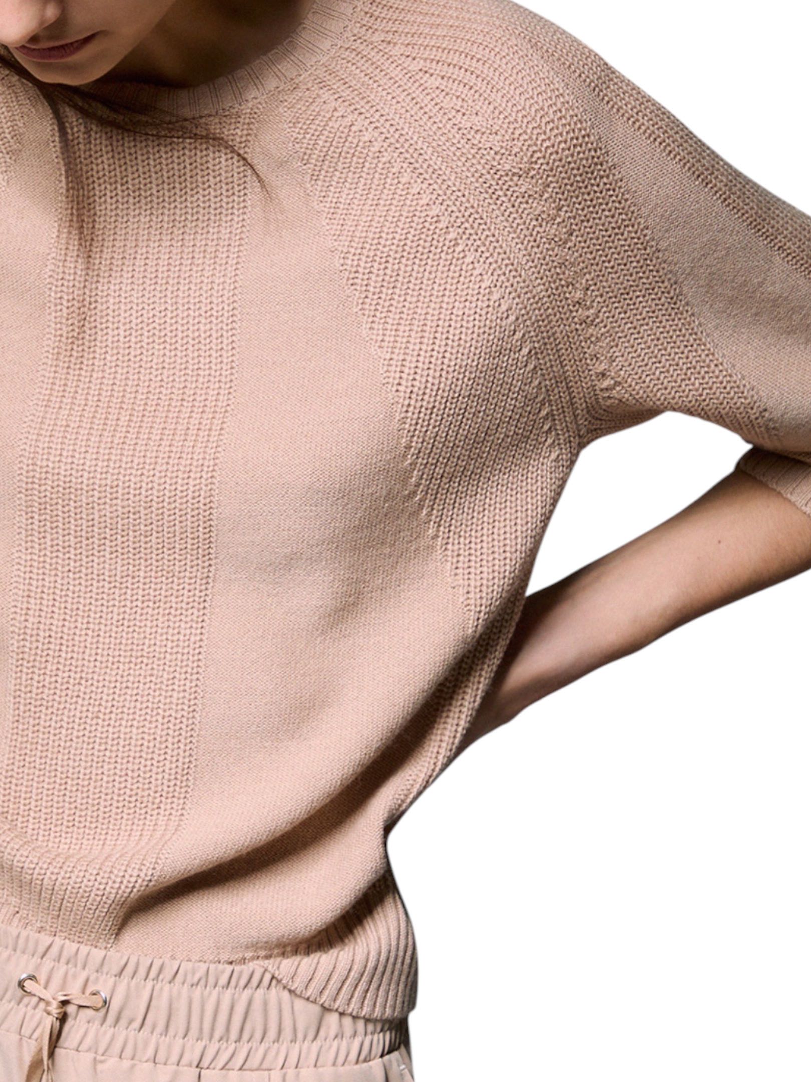LIU JO - MAGLIONE BEIGE GIROCOLLO - immagine 3